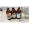 Image 2 : Vintage Soda & Beer Bottles: Crush, Pepsi-Cola, Hires Root Beer, 7UP, Highlite, Heidelberg