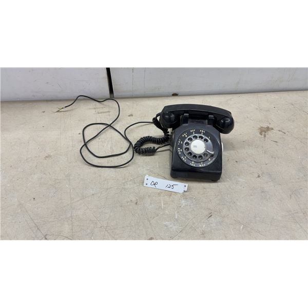 Vintage Western Electric Model 500 Black Rotary Dial Desk Telephone