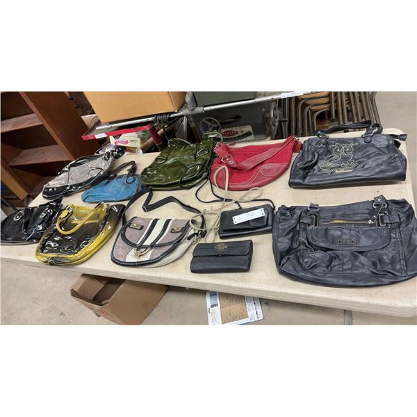 Assorted Handbags & Wallets: Coach Red Shoulder Bag, Tyler Rodan Black Satchel, & More