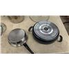 Image 8 : Lot of Assorted Cookware Including Red Pasta Pots with Strainer Lids, Stockpot, Skillet and More