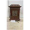 Image 1 : Antique Winterhalder & Hofmeier Carved Oak Bracket Mantel Clock With Key, Circa Late 19th Century