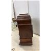Image 2 : Antique Winterhalder & Hofmeier Carved Oak Bracket Mantel Clock With Key, Circa Late 19th Century