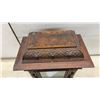 Image 3 : Antique Winterhalder & Hofmeier Carved Oak Bracket Mantel Clock With Key, Circa Late 19th Century