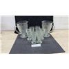 Image 1 : Federal Glass Iris and Herringbone Depression-Era Footed Pitchers and Tumblers, 1928-1932
