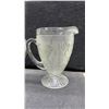 Image 4 : Federal Glass Iris and Herringbone Depression-Era Footed Pitchers and Tumblers, 1928-1932