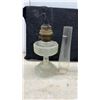 Image 2 : Two Aladdin Kerosene Lamps with Chimneys, One Chimney Marked "Aladdin