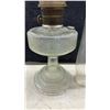 Image 3 : Two Aladdin Kerosene Lamps with Chimneys, One Chimney Marked "Aladdin
