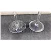 Image 6 : Six Cobalt Blue "2000 the New Millennium" Champagne Flutes, Cut Crystal Goblets and More