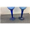 Image 9 : Six Cobalt Blue "2000 the New Millennium" Champagne Flutes, Cut Crystal Goblets and More