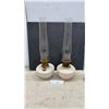 Image 1 : Pair of Vintage Aladdin Nu-Type Model B Kerosene Mantle Lamps With Milk Glass Bases