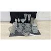 Image 1 : Collection of Early American Crystal Pattern Glass Pieces Including Pitcher, Goblets, and More