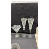 Image 2 : Collection of Early American Crystal Pattern Glass Pieces Including Pitcher, Goblets, and More