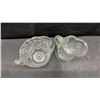 Image 6 : Collection of Early American Crystal Pattern Glass Pieces Including Pitcher, Goblets, and More