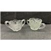 Image 7 : Collection of Early American Crystal Pattern Glass Pieces Including Pitcher, Goblets, and More
