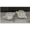 Image 8 : Collection of Early American Crystal Pattern Glass Pieces Including Pitcher, Goblets, and More