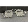 Image 9 : Collection of Early American Crystal Pattern Glass Pieces Including Pitcher, Goblets, and More