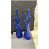 Image 2 : Collection of Decorative Glass Vases, Ceramic Vase, Owl Figurine, Hummingbird Figurine, and More