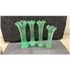 Image 5 : Collection of Decorative Glass Vases, Ceramic Vase, Owl Figurine, Hummingbird Figurine, and More