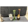 Image 6 : Collection of Decorative Glass Vases, Ceramic Vase, Owl Figurine, Hummingbird Figurine, and More
