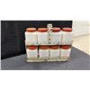 Image 2 : Vintage Hazel-Atlas Milk Glass Spice Jars & Metal Rack, 8-Piece Set