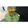 Image 3 : Aladdin Washington Drape Style B-54 Green Beta Crystal Kerosene Lamp, Model B Burner, 1941-1942