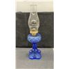 Image 5 : Antique Pressed Glass Kerosene Oil Lamps With Coin Spot Pattern, Circa 1880s-1900s, Set of 3