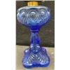 Image 6 : Antique Pressed Glass Kerosene Oil Lamps With Coin Spot Pattern, Circa 1880s-1900s, Set of 3