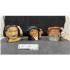 Image 1 : Royal Doulton Character Jugs Including "The Rat Catcher," "The Tramp," and More