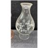 Image 3 : Collection of 7 Oil Lamps: 2 Tall Clear Glass, 1 White Milk Glass, 1 Red, 1 Black, 1 Green