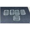 Image 7 : Vintage Pyrex Primary Yellow Refrigerator Dish Set with Ribbed Glass Lids, 6 Pieces