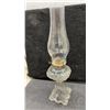 Image 10 : Antique Clear Glass Kerosene Oil Lamps, Two Table Lamps and Two Finger Lamps