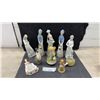 Image 1 : Lladro Style Porcelain Figurines, Goebel M.I. Hummel, Pincushion Half Doll, Kitchen Prayer and More