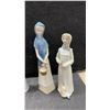 Image 2 : Lladro Style Porcelain Figurines, Goebel M.I. Hummel, Pincushion Half Doll, Kitchen Prayer and More