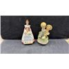 Image 7 : Lladro Style Porcelain Figurines, Goebel M.I. Hummel, Pincushion Half Doll, Kitchen Prayer and More