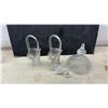 Image 7 : Bohemian-Style Cobalt Cut-To-Clear Crystal Vase, Ruby Baskets, and More Glassware
