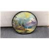 Image 8 : Vintage Landscape Decor: Italian Wall Plaque and Two Les Greatrix Convex Glass Advertising Domes