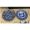 Image 2 : Blue and White Ceramics: Burleigh Calico, Royal Doulton, Delft Plates, Ceramic Clogs, and More