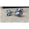 Image 6 : Blue and White Ceramics: Burleigh Calico, Royal Doulton, Delft Plates, Ceramic Clogs, and More