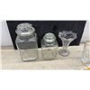 Image 4 : Assorted Glassware Including Anchor Hocking Prescut Relish Tray, Storage Jars, Tumblers and More