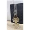 Image 2 : Pair of Vintage Aladdin Model 91 Kerosene Mantle Lamps With Clear Glass Bases and Chimneys