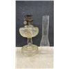 Image 3 : Pair of Vintage Aladdin Model 91 Kerosene Mantle Lamps With Clear Glass Bases and Chimneys