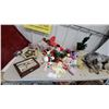 Image 1 : Christmas Décor Assortment: Ceramic Dove Cross, Ornaments, Mini Tree, Snowman, Noel Sign and More
