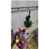 Image 2 : Christmas Décor Assortment: Ceramic Dove Cross, Ornaments, Mini Tree, Snowman, Noel Sign and More