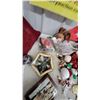 Image 6 : Christmas Décor Assortment: Ceramic Dove Cross, Ornaments, Mini Tree, Snowman, Noel Sign and More