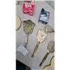 Image 3 : Vintage Vanity Set with Hand Mirrors, Brushes, Trays, and Toni Home Perm Kits