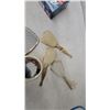 Image 9 : Vintage Vanity Set with Hand Mirrors, Brushes, Trays, and Toni Home Perm Kits
