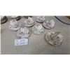 Image 2 : Royal Albert "Petit Point" Bone China Tea Set with Cups, Saucers, and Plates 42x