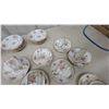 Image 3 : Royal Albert "Petit Point" Bone China Tea Set with Cups, Saucers, and Plates 42x