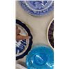 Image 5 : Blue Willow Plates, Queen Victoria Portrait Plate, Coronation Pressed Glass Dish, and More