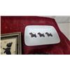 Image 3 : Vintage Scottish Terrier Collection: Framed Silhouettes, Figurines, and Dish with Scotties and More